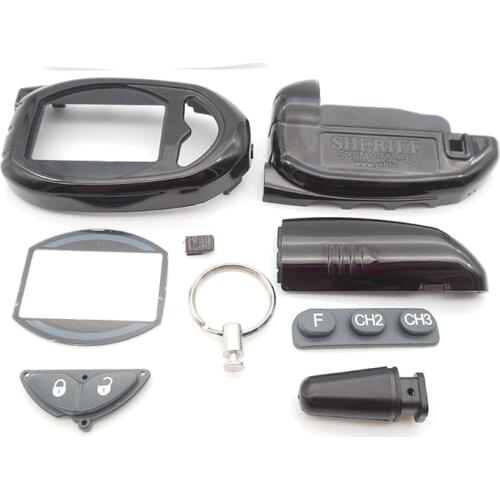 Free shipping zx-1050 case keychain for Sheriff ZX1050 LCD remote control starter /FM transmitter