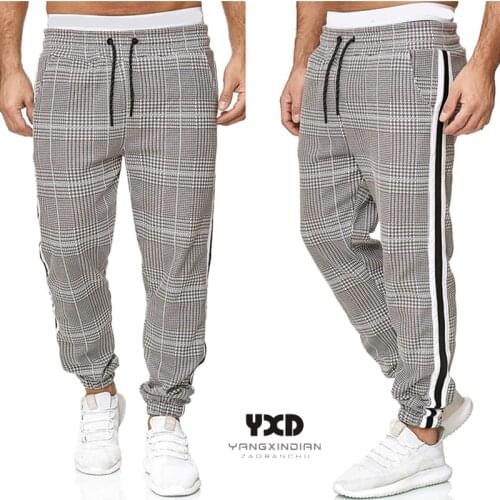 Hot sale Workout Jogging Pants Men Striped Sport Sweatpants short casual long pants Mens Fitness Joggers Bodybuilding Trousers