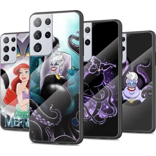 Ursula The Little Mermaid Tempered Glass Cover For Samsung Galaxy S21 Plus Ultra M21 M31 M51 A52 A72 Phone Case Coque