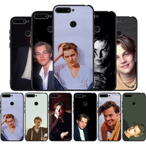 Leonardo DiCaprio black Silicone Phone Case For Huawei honor 30 20 Pro 8 8X 9 10 20 Lite Mate 10 20 30 Lite Pro cover