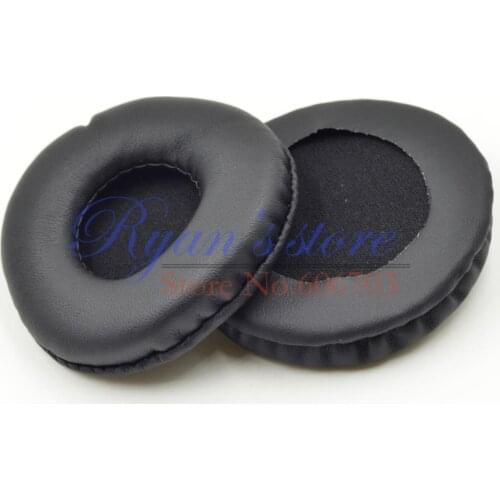 60mm black Leathereete ear pads earpads pillow cushion cover for headphones 6cm