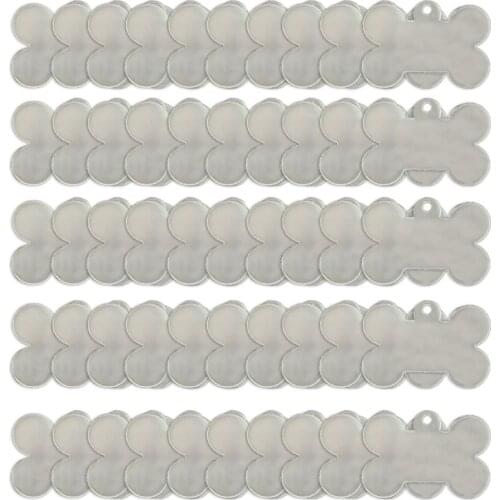 D0LC 50 Pcs Clear Acrylic Blanks Keychain Necklace Pendant Transparent Tags for DIY Projects Vinyl Accessories Party Supplies