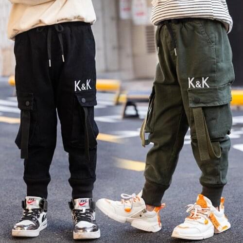 EACHIN Black Trousers For Boys