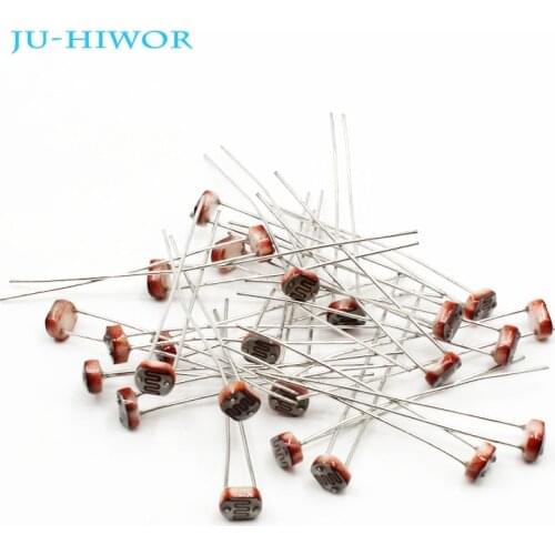 Photoresistor 5MM Resistors GL5506 GL5516 GL5528 GL5537 GL5539 GL5547 GL5549 LDR Light Dependent Resistor Switch