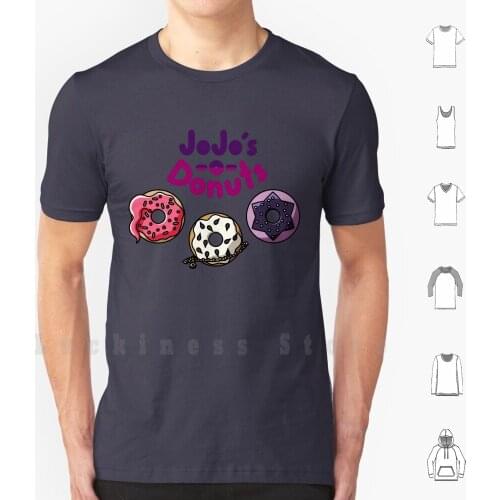 Jojos Donuts T Shirt DIY Cotton Big Size S-6xl Jojos Bizarre Adventure Anime Funny Jojoke Kakyoin Bucciaratti