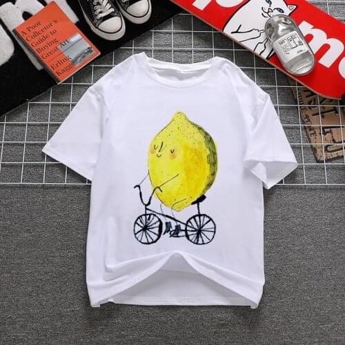 Pineapple Fruit T Shirt Women Summer Casual Tshirts Tees Harajuku Korean Style Graphic Tops New Kawaii Short Sleeve Female T-shi