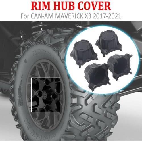 Wheel Rim Hub Center Caps Trim Covers For CAN-AM MAVERICK X3 900 HO Max R 4x4 DS XMR XRC Turbo DPS 2017-2021 2020 2019 2018