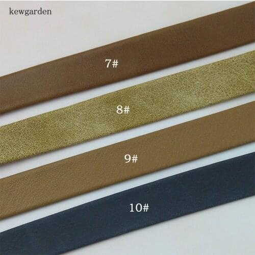Kewgarden Synthetic Leather Layering PU Ribbons 16mm 5/8" Handmade Tape Ribbon DIY Bowknot Hair Accessories Webbing 10 Meters