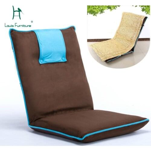 Louis Fashion Bean Bag Sofas Lazy Couch on the Bed Computer Backrest Tatami Chair Can Be Folded