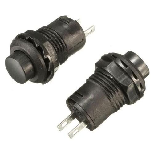 Newest 10pcs 12V Car Boat Dash Locking Latching OFF- ON Push Button Switch Black 12mm Best Price
