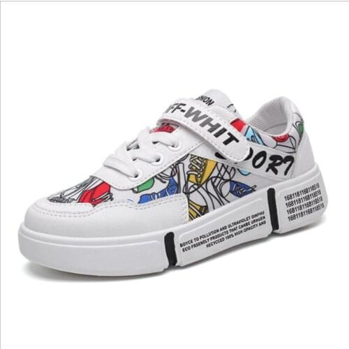 2021 New Children Shoes Boys Non-slip Soft Sole Running Shoes Kids Fashion Breathable Girl Leather Spring and Autumn Casual Sho