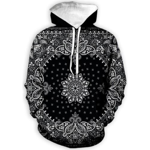 New Bandana Pattern 3D Print Causal Clothing Fashion Men Women Tracksuits Crewneck Hoodies Plus size S-7XL harajuku man hoodies