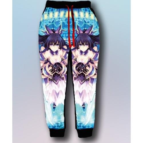 New Arrival Novelty Joggers Pants DATE A LIVE Cosplay Yatogami Tohka Pants Harajuku Anime Mens Joggers
