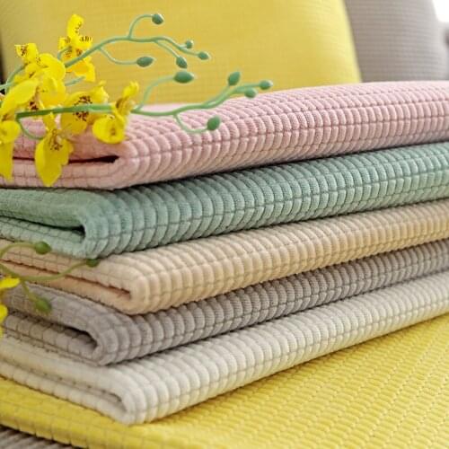 Beige Solid Color Short Plush Sofa Cover Soft Comfortable Sectional Sofa Towel Anti-Slip Couch Covers for Living Room