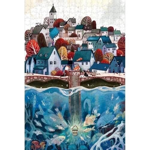 Michelangelo Wooden Puzzle Two Worlds Super Large 500 Pieces 1000 Pieces 1500 Pieces 2000 Pieces Original hand-painted puzzle