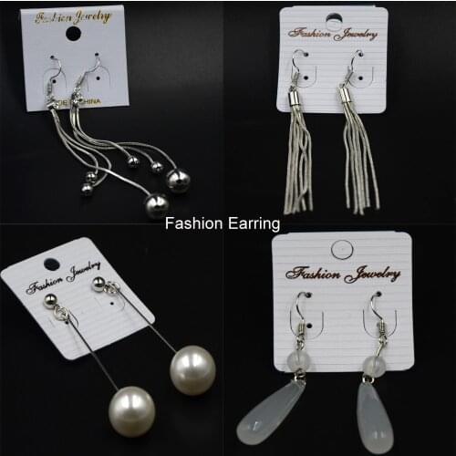 PAIR New Desgin Trendy Fashion Earring with Long Tassel Dangling Pearl Bead Ball Charming Ear Stud Piercing Jewelry For Women