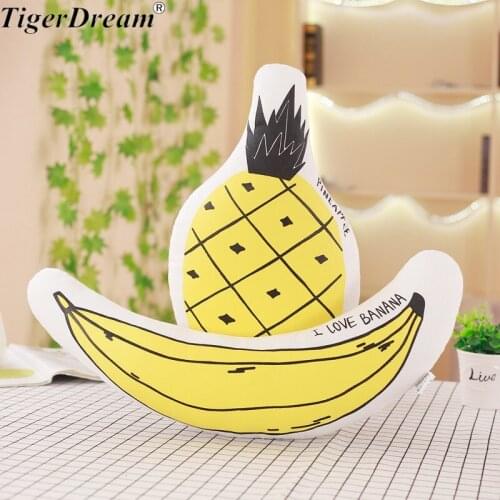 Nordic Style Banana Pineapple Plants Sleeping Pillows PP Cotton Stuffed Cushions Childrens Room Decoration Photography Toys
