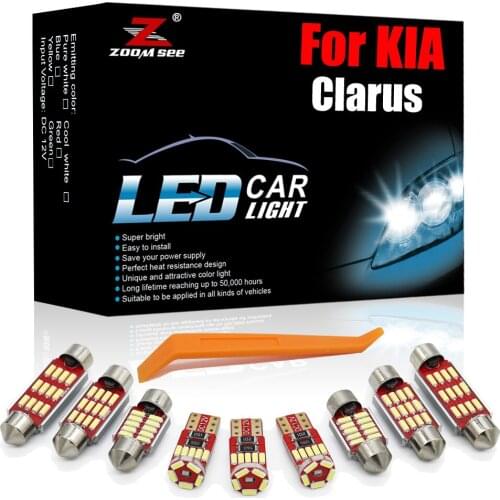 Performance White Canbus LED Interior Kit For KIA Clarus 1996-2002 Error Free Vehicle Trunk Dome Map Lamp Light Bulb Accessories