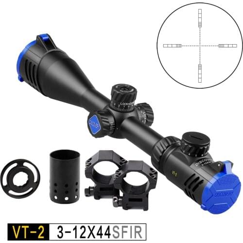 Shockproof Discovery VT-2 3-12 X44 Side Focus Illumnation Tactical Hunting Scope Used for Rifle Scope