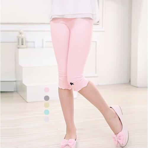 SheeCute Girls candy color knee length leggings 3-9y SCH320