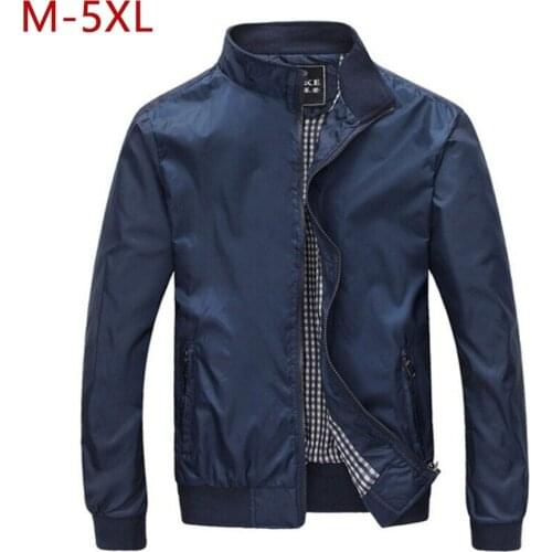 M-5XL Spring Summer Jacket Men Casual Thin Thick Windbreaker College Bomber Black Windcheater Homme Varsity Jacket Big Size YJ19