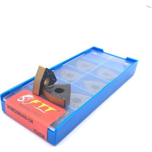 High quality WNMG080408 CM 4225 10pcs inserto de carburo externa de alta calidad torno herramienta de corte Tokarnyy