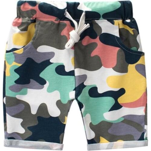 2019 Modis Shorts Summer New Boy Camouflage Pants Cotton Lycra Korean ChildrenS Wear ChildrenS Shorts For Boy Wholesale