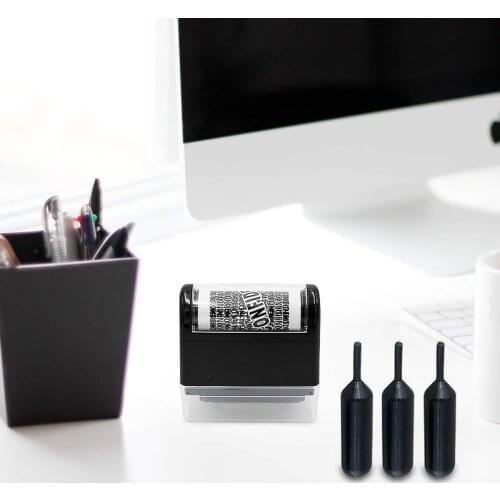 3pcs Refills Ink Black Ink For Identity Guard Theft Protection Roller Stamp Includes Three Tubes Of Ink Each Tube Contains 1.5ml