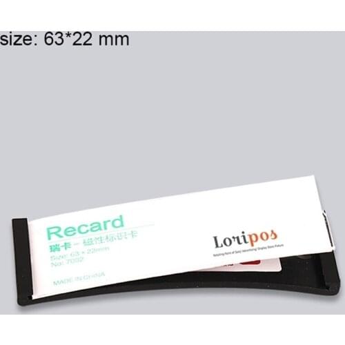 68*22mm Black ABS Name Card Holder Safety Magnet Badge Tag Label Frame