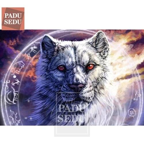 Diamond Mosaic Embroidery Animals Daimond Painting Snow Leopard Full Set Square Cross Stitch Wall Pictures For Living Room Gifts