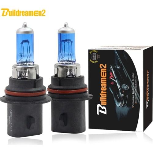 Buildreamen2 9004 9007 Hi/Lo 100W High Power Halogen Bulb Lamp 4300K Warm White 12V Car Light Headlight 2 Pieces