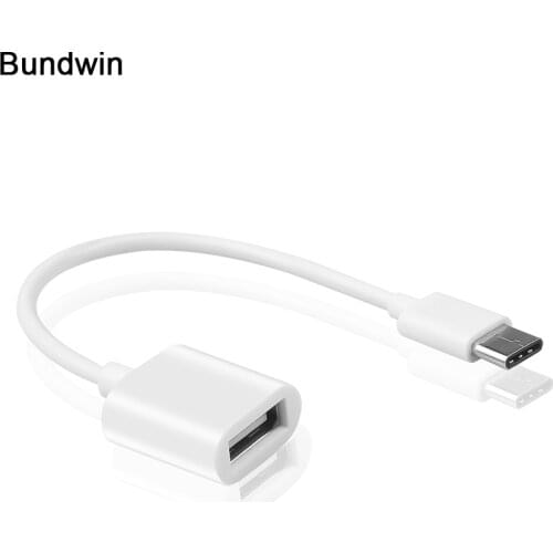 Bundwin USB Type C 3.1 Male To USB 2.0 Female OTG Cable USB Mobile Phone Adapter For Xiaomi Huawei Type-c Adapter Converters