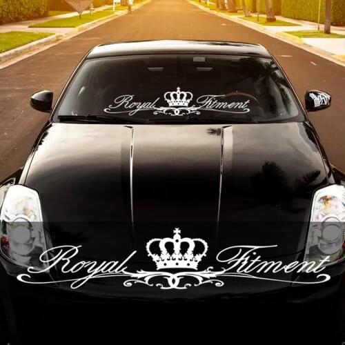 CS40081# Die-cut Vinyl Decal Royal fitment Car Sticker Waterproof Auto Decors on Car Body Bumper Rear Window