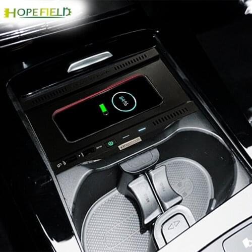 Phone holder car wireless charger for Benz W177 W246 A180 A200 mount mobile stand for AMG A35L GLB 2019 2020 qi charging bracket