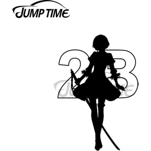 JumpTime 13 x 4.6cm For Nier Automata-2B Personality Car Sticker Scratch-Proof Decal Auto Laptop Waterproof Vinyl Car Wrap