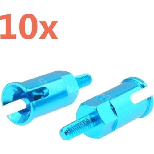 10 Pieces RC Car Aluminum Alloy Wheel Axle For 1/18 Scale Models Revel 24540 Scorch Hobbico Dromida BX/MT/SC4.18 Monster Truck