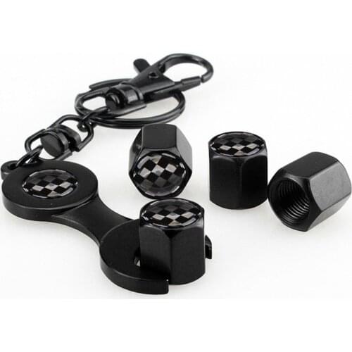 Wrench Keychain Caps For Fiat Grande Punto Doblo Ducato Anti-theft And Dustproof Moto Bicycle Valve Caps Wheel Tires Parts