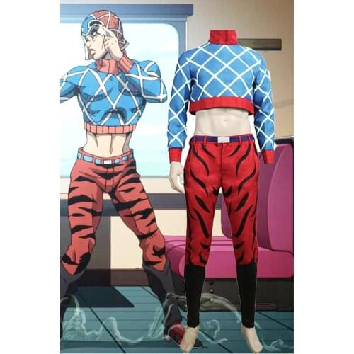 Anime JOJO JoJos Bizarre Adventure Mista Guido Cosplay Costume halloween costume