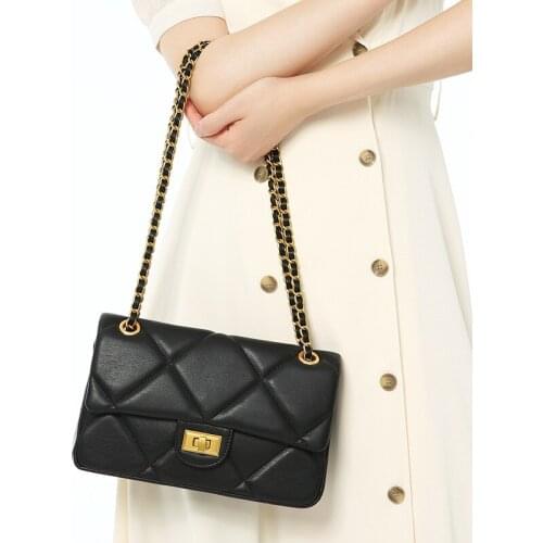 OUSSON Soft Leather Small Square Bag Fashion Crocodile Pattern Uderarm Bags Multifunctional Crossbody For Women