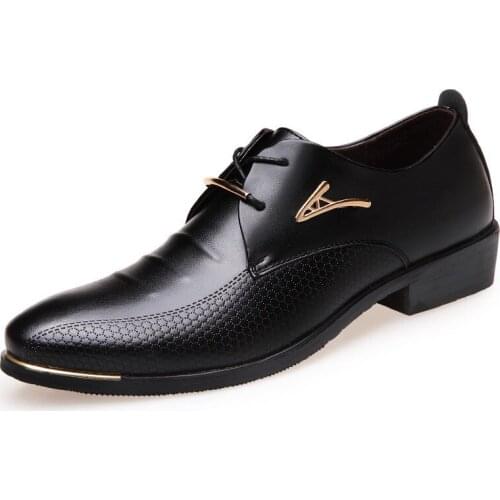 Leather Shoes Mens 2021 Spring And Autumn New Business British Formal Wear Casual Breathable Wedding Meeting Mens Shoes