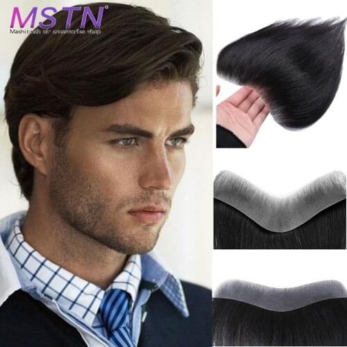 MSTN Synthesis Mens Skin Invisible Hairline Mens Forehead Wig Stickers Are More Invisible Natural Comfortable And Breathable