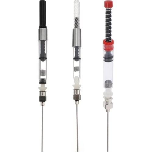 3pcs 6pcs Office Supplies Fountain Pen Ink Syringe Filler Needle Tip Spring Converter