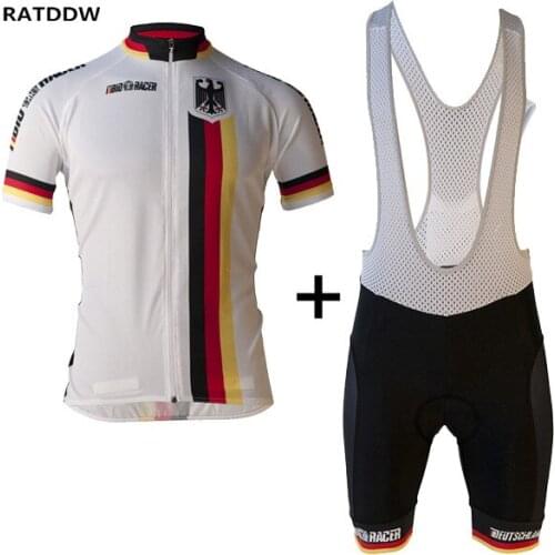 Germany Team Men Bike Cycling Clothing Ropa Ciclismo/Quick-Dry Bicycle Jerseys Breathable Cycling Jerseys Sportswear