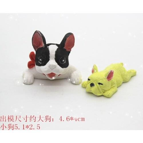 P685 han version of the dog molding perfume plaster mold car hang wax brand wax plate silicone mold