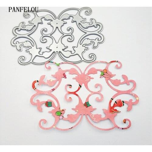 PANFELOU Rose flower bed Scrapbooking DIY Halloween Embossing mould card paper die stencils punch Metal cuts dies cutting
