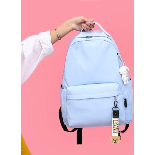 Casual Waterproof Women Backpack Female Nylon Travel Back To School Bag Student Teenage Girls Backpack Shopper Mochila