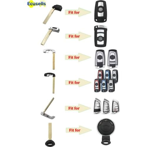 Blank replacement key blade for BMW 1 3 5 7 F Series X5 X6 E46 E90 F30 MINI COOPER Uncut insert key for keyless remote key fob