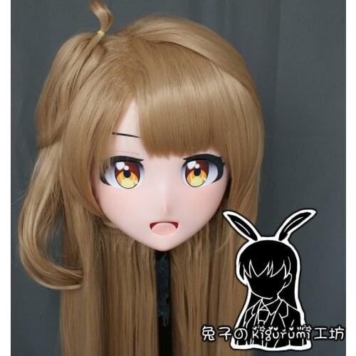 RB683)Quality Handmade Female/Girl Resin Japanese Anime Cartoon Character Cosplay Kotori Minami Kigurumi Mask