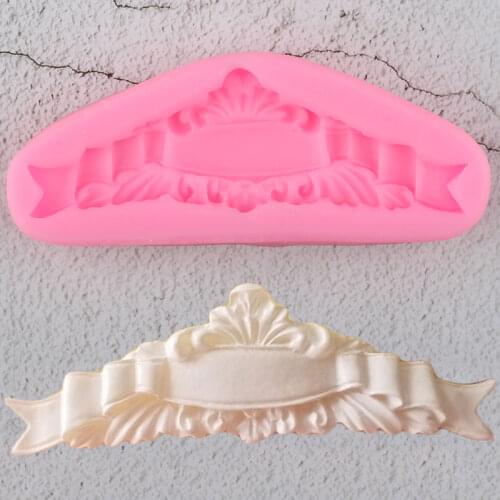 Baroque Relief Border Silicone Mold Chocolate Candy Resin Clay Soap Molds DIY Party Cupcake Topper Fondant Cake Decorating Tools