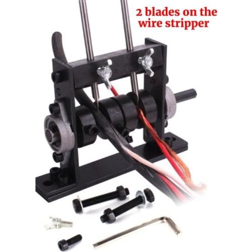 Manual Wire Stripping Machine Copper Peeler Cable Stripper Hand Crank Operated